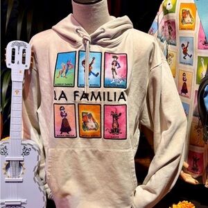 NEW- Disney Coco La Familia Graphic Hoodie